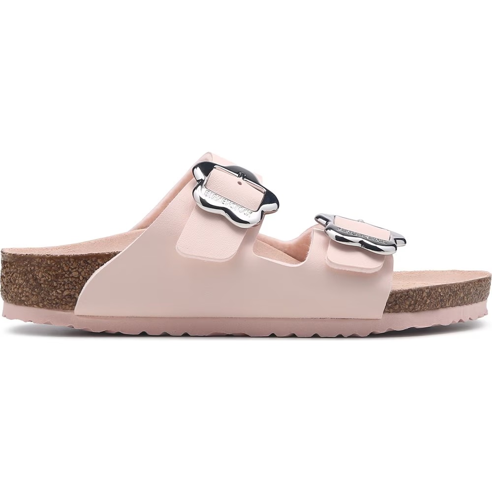 Детская сандалия с анатомической стелькой для малышей Birkenstock Arizona, pink flower — фото 2