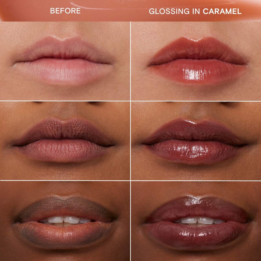 Увлажняющее масло для губ Lassi Lips, стойкий и стойкий эффект Kulfi, 0.14 oz, Carmel — фото 4