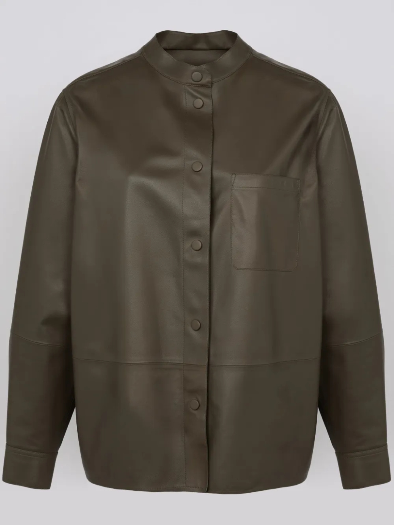 

Кожаная рубашка Yves Salomon, зеленый