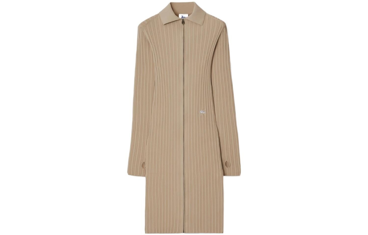 

Платье с длинными рукавами женское цвета известняка Burberry