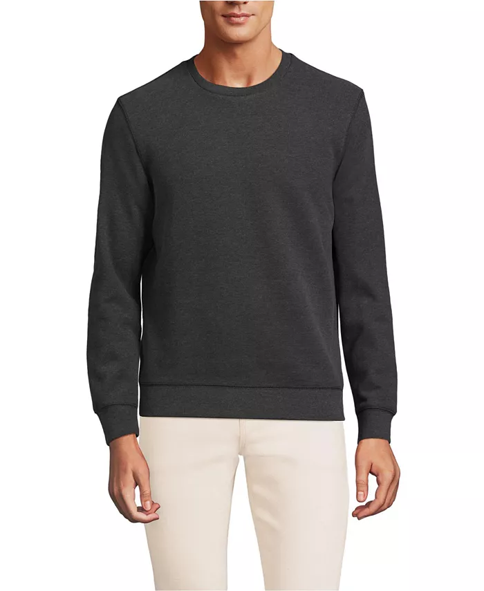 

Мужской свитшот Serious Sweats с длинным рукавом Lands' End, черный