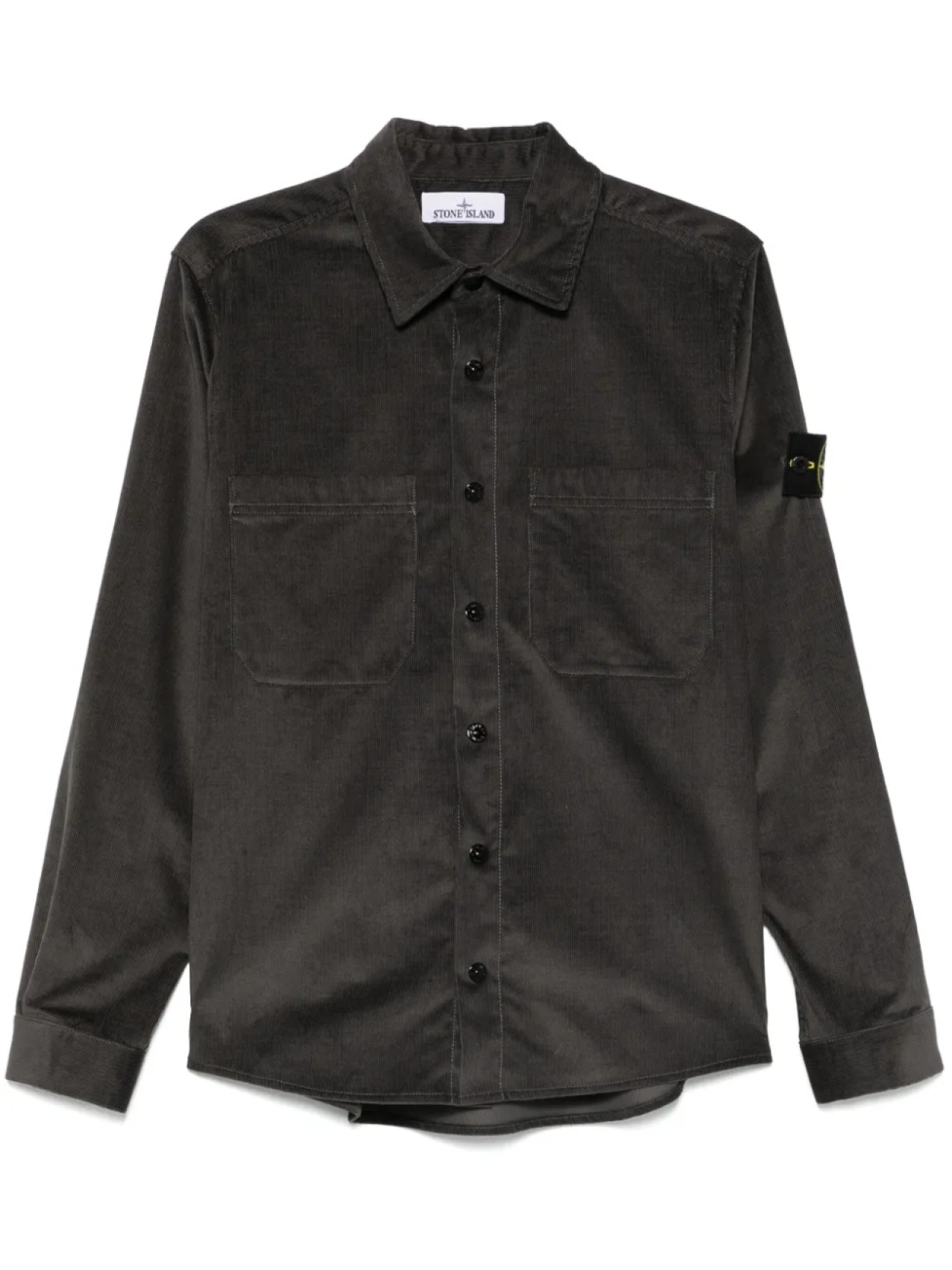 

Вельветовая рубашка Stone Island, серый