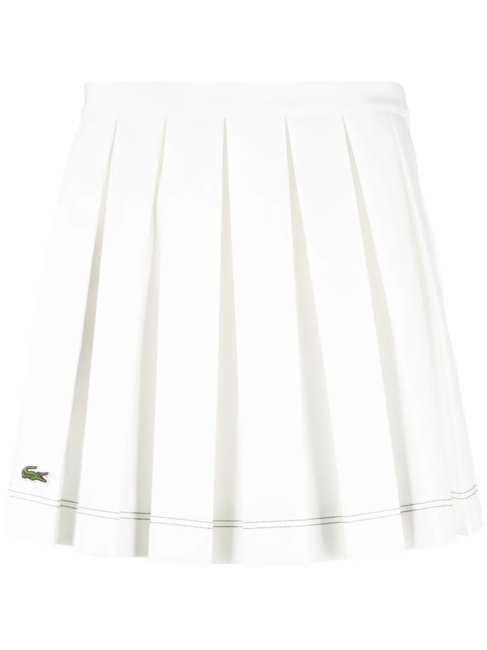 

Юбка мини А-силуэта из коллаборации с Roland Garros Lacoste, белый