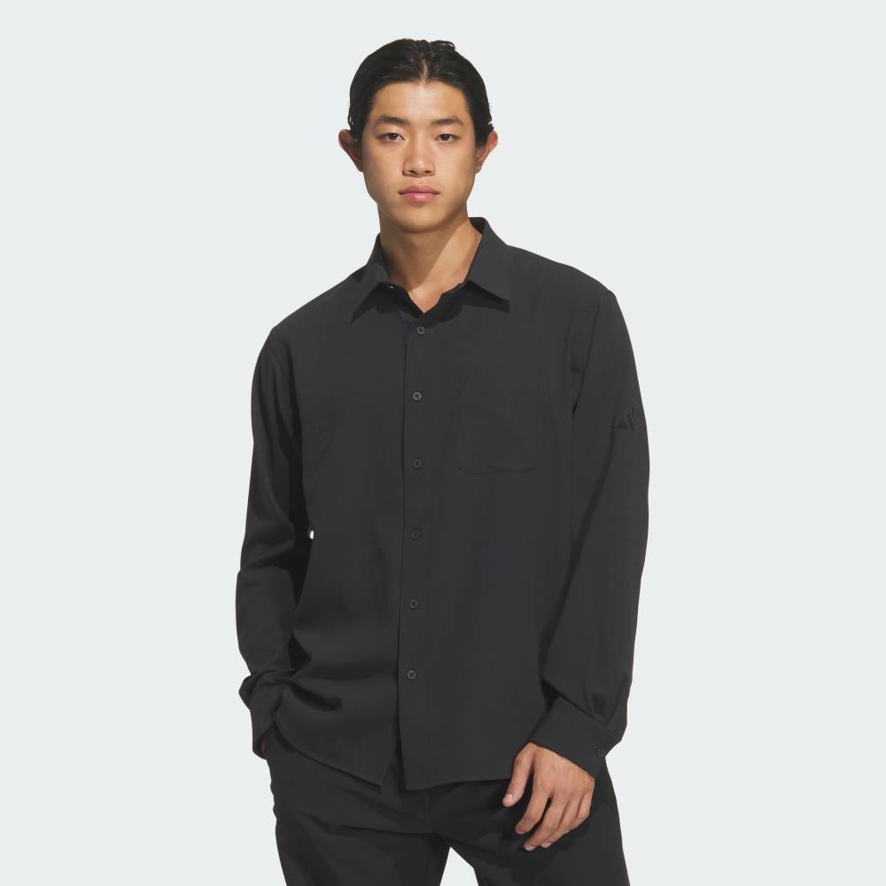 Официальная рубашка Premium Regular Fit с длинными рукавами и пуговицами. Adidas, black