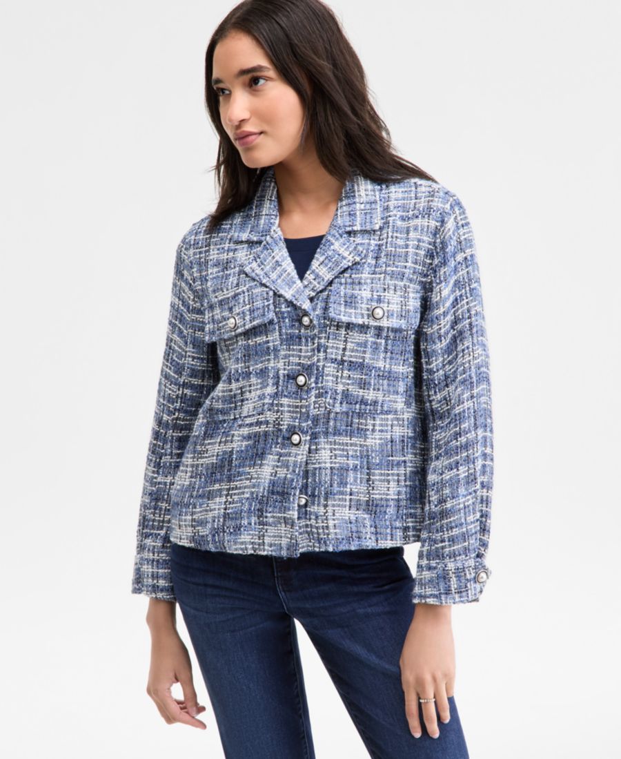 

Женский жакет из букле с жемчужными пуговицами Liverpool Los Angeles, Blue Multi