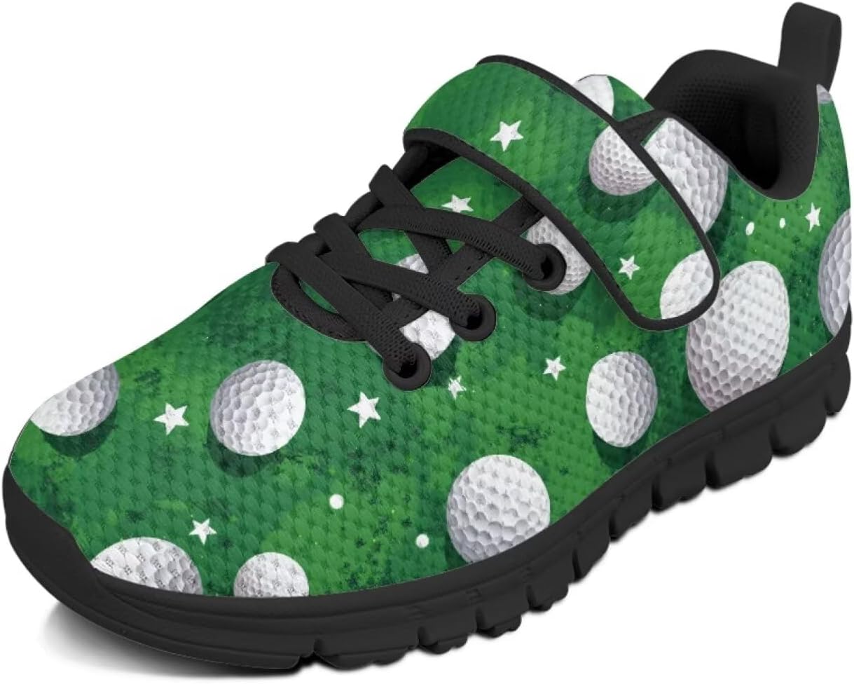 

Детские кроссовки для мальчиков, дышащие спортивные кроссовки для бега и тенниса для детей младшего и старшего возраста, размеры US 11-2.5 Pointodoor, Golf-green