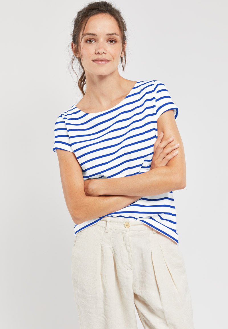 

Футболка с принтом MARINIÈRE CLASSIC T-SHIRT Armor lux, белый