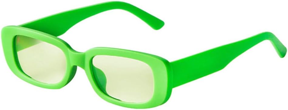 

Модные маленькие прямоугольные разноцветные женские солнцезащитные очки в стиле ретро, ​​конфетные оттенки, защита от УФ-излучения UV400, мужские желто-фиолетовые солнцезащитные очки TYUVIVO, Cyan Light Green