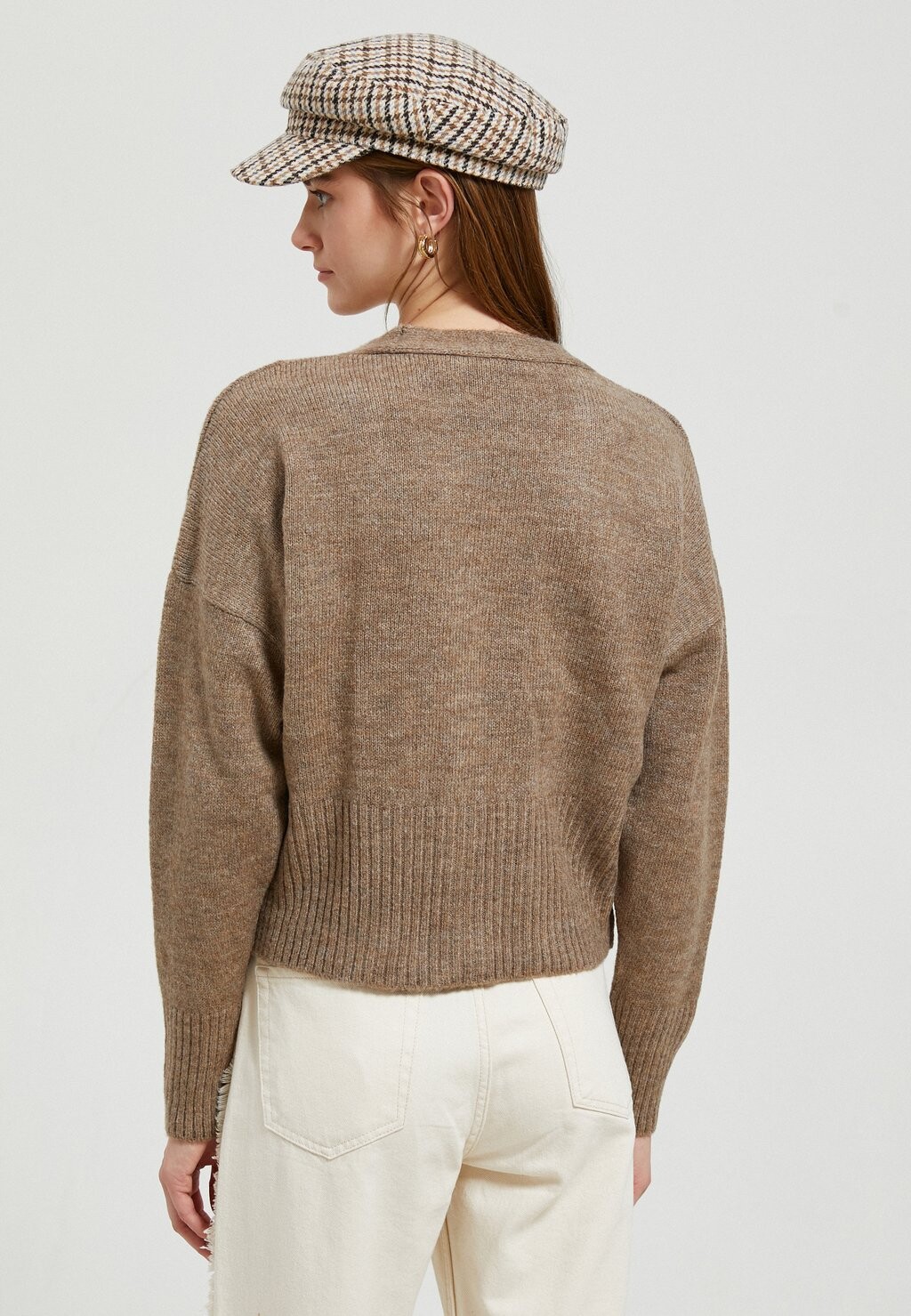 

Кардиган BUTTON CROP Koton, коричневый