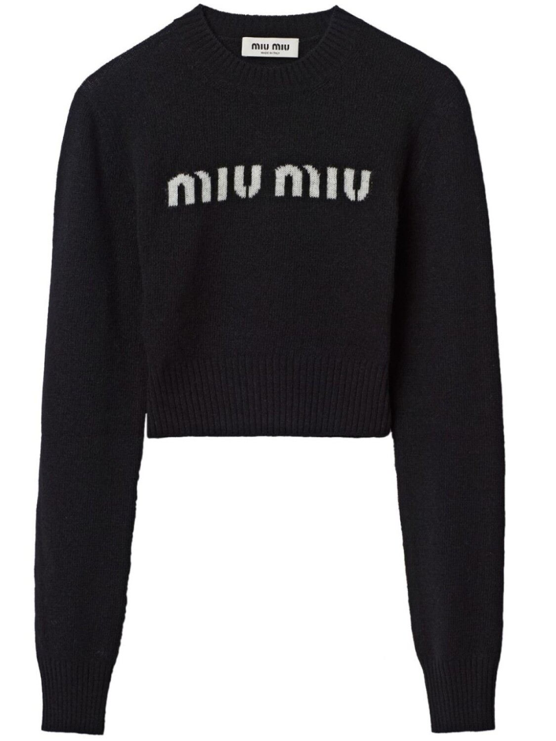 

Miu Miu джемпер с логотипом, черный