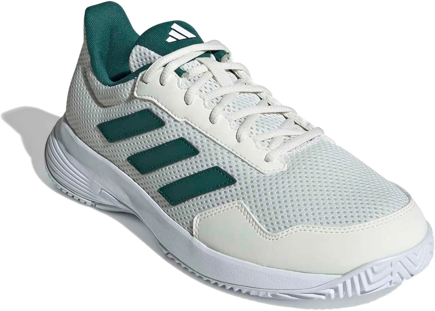 Кроссовки для ракеточных видов спорта adidas, Off White Collegiate Green Cloud White — фото 4