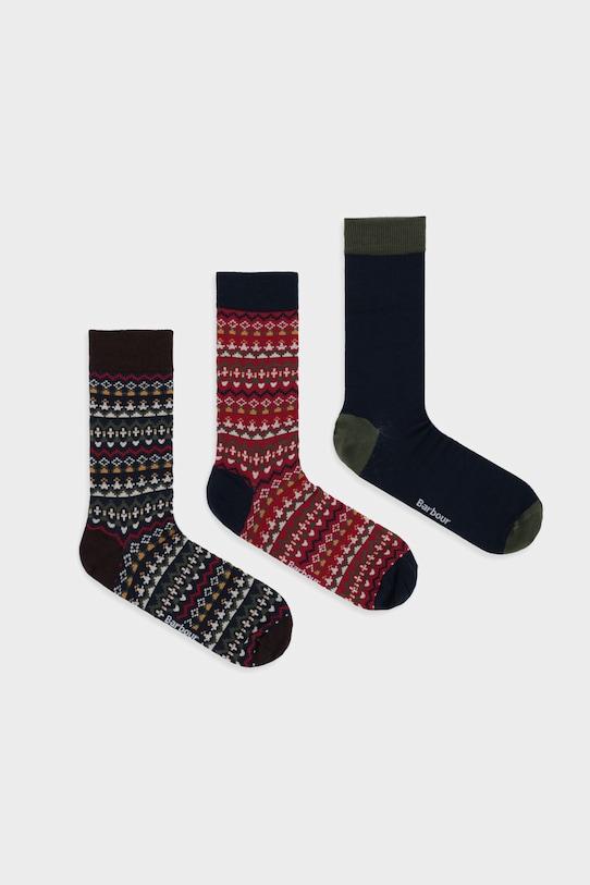 

3 пары носков Barbour, темно-синий