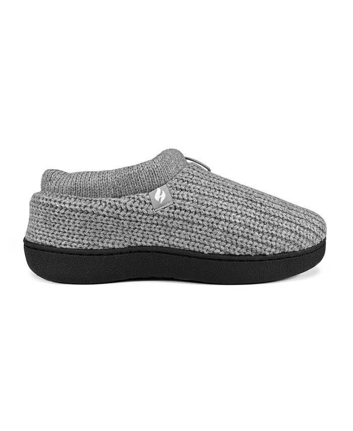 Мужские тапочки Noah Rib Knit с завязками на шнурке Heat Holders, серый — фото 2