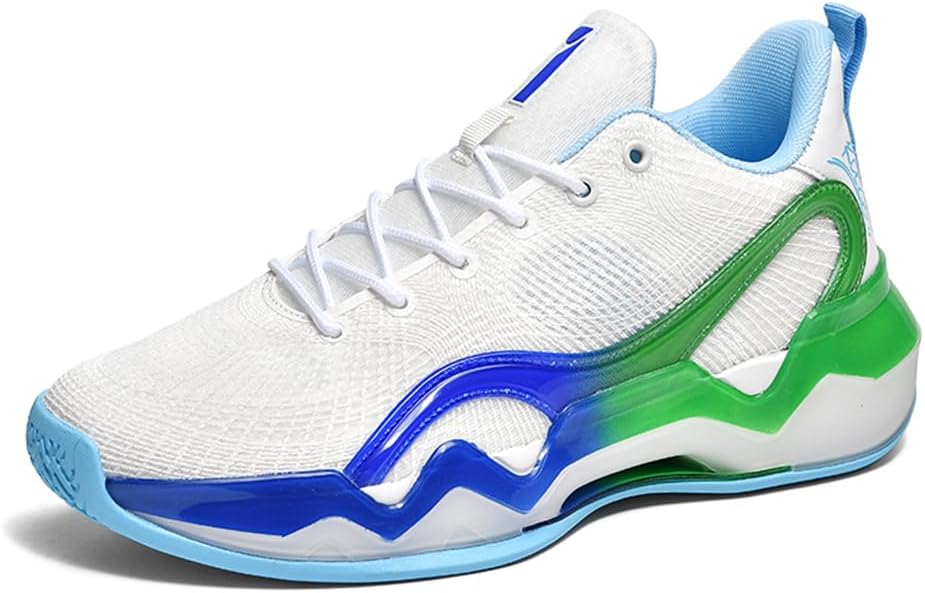 

Кроссовки Mashangfu Men для баскетбола, повседневной носки, бега и работы, белый