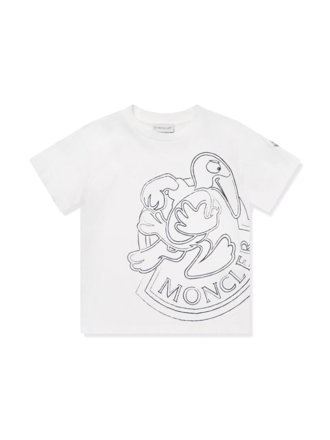 

Moncler Enfant футболка с графическим принтом, белый