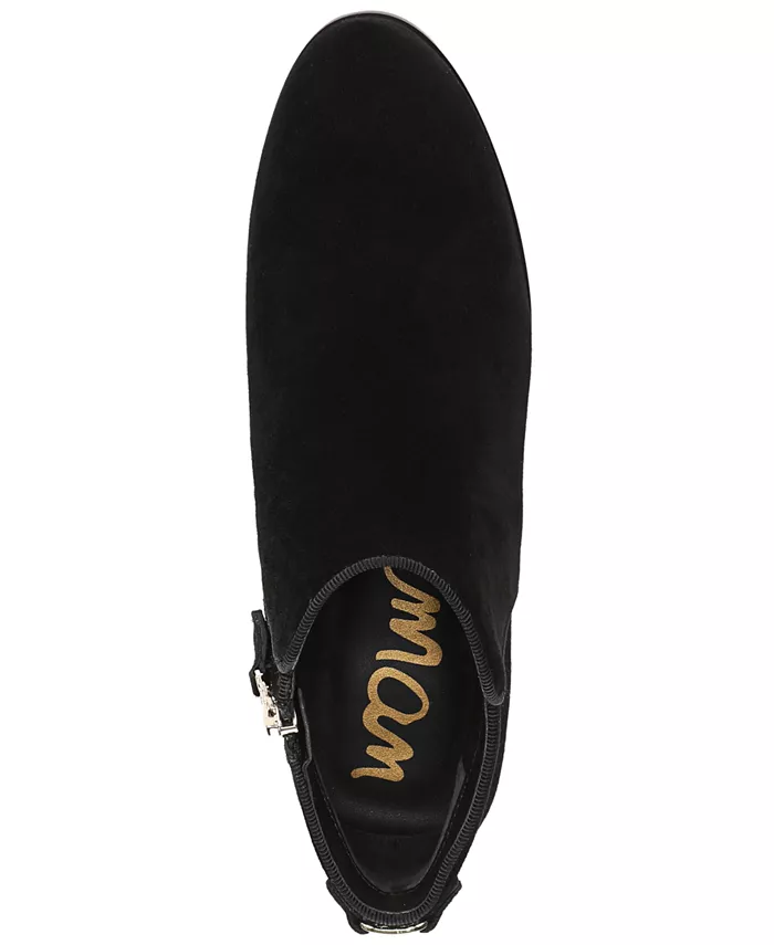 Женские короткие ботильоны на молнии Sam Edelman, черный — фото 4