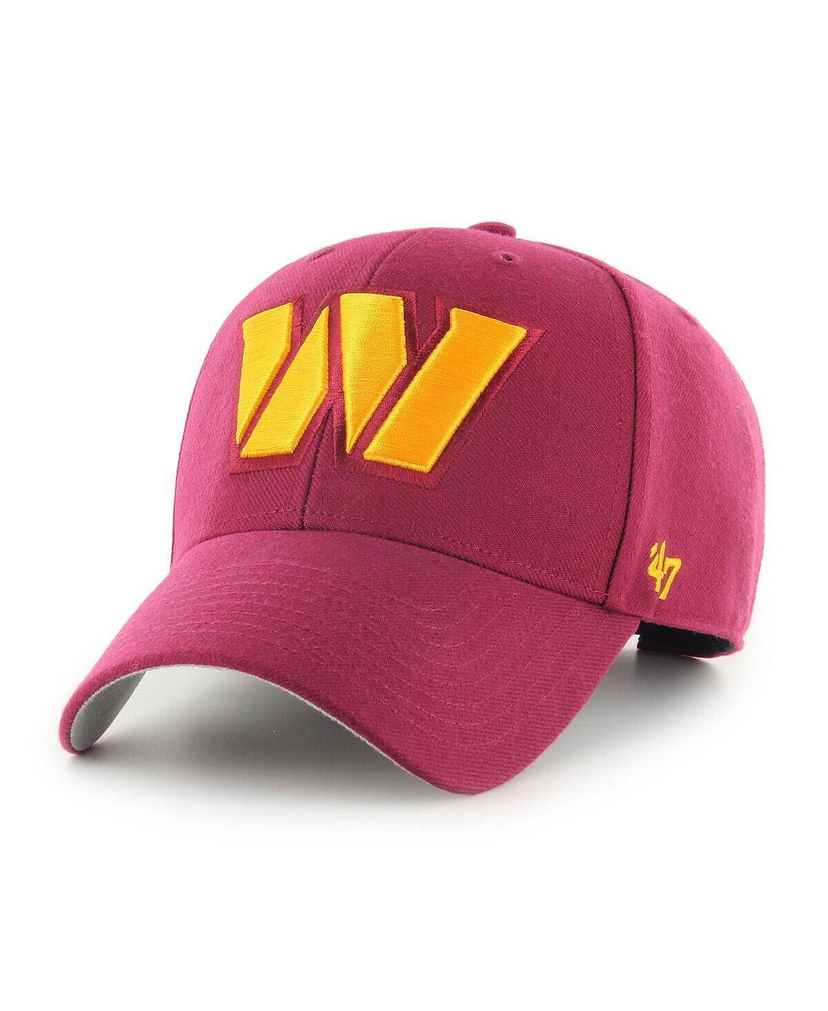 

Мужская регулируемая кепка Washington Commanders Mvp бордового цвета '47 Brand