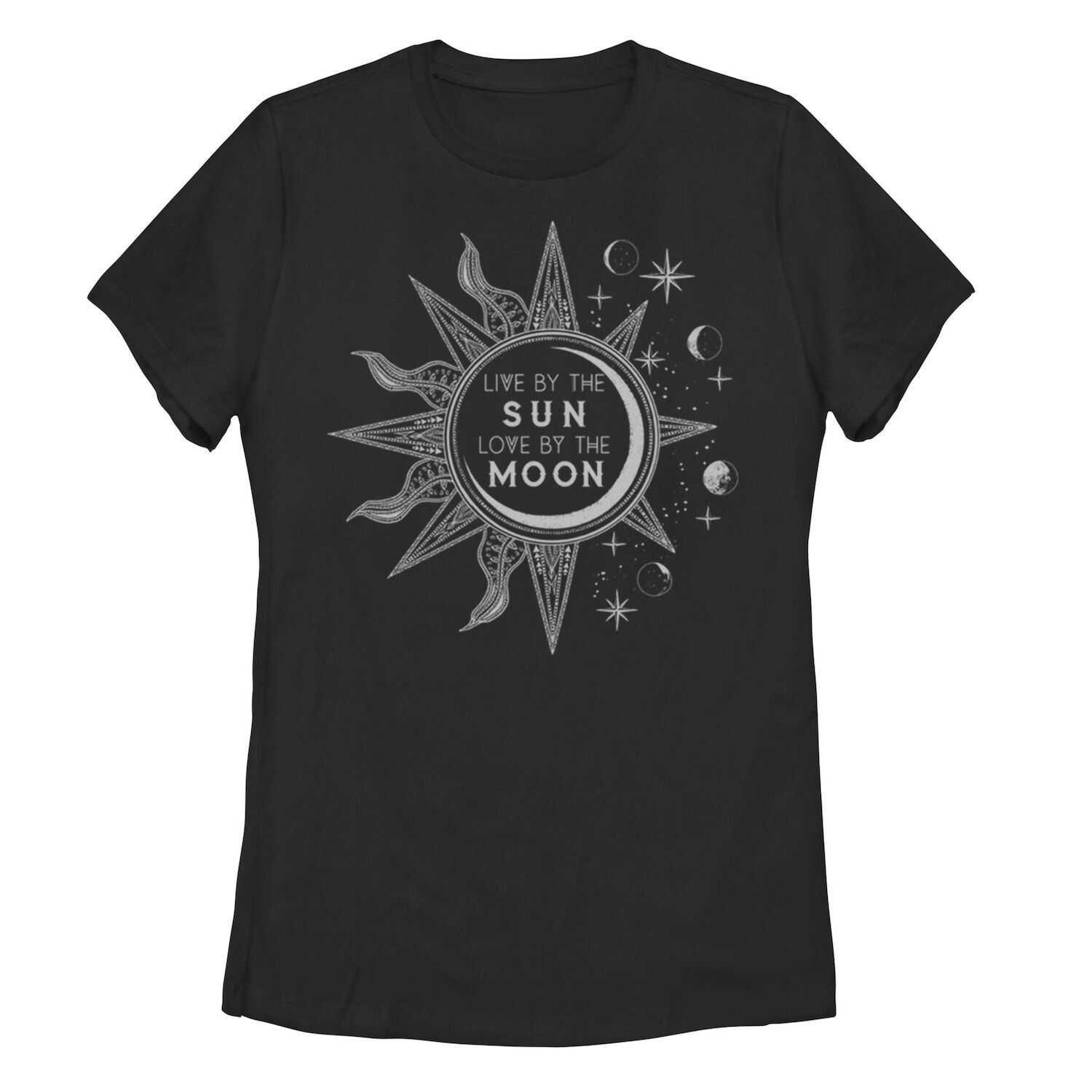 

Футболка с рисунком Sun Moon Phases для юниоров «Love by the Moon», черный