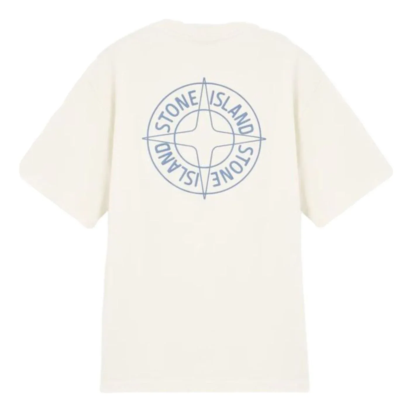 Футболка STONE ISLAND Outline Compass Regular Fit, цвет «слоновая кость», белый