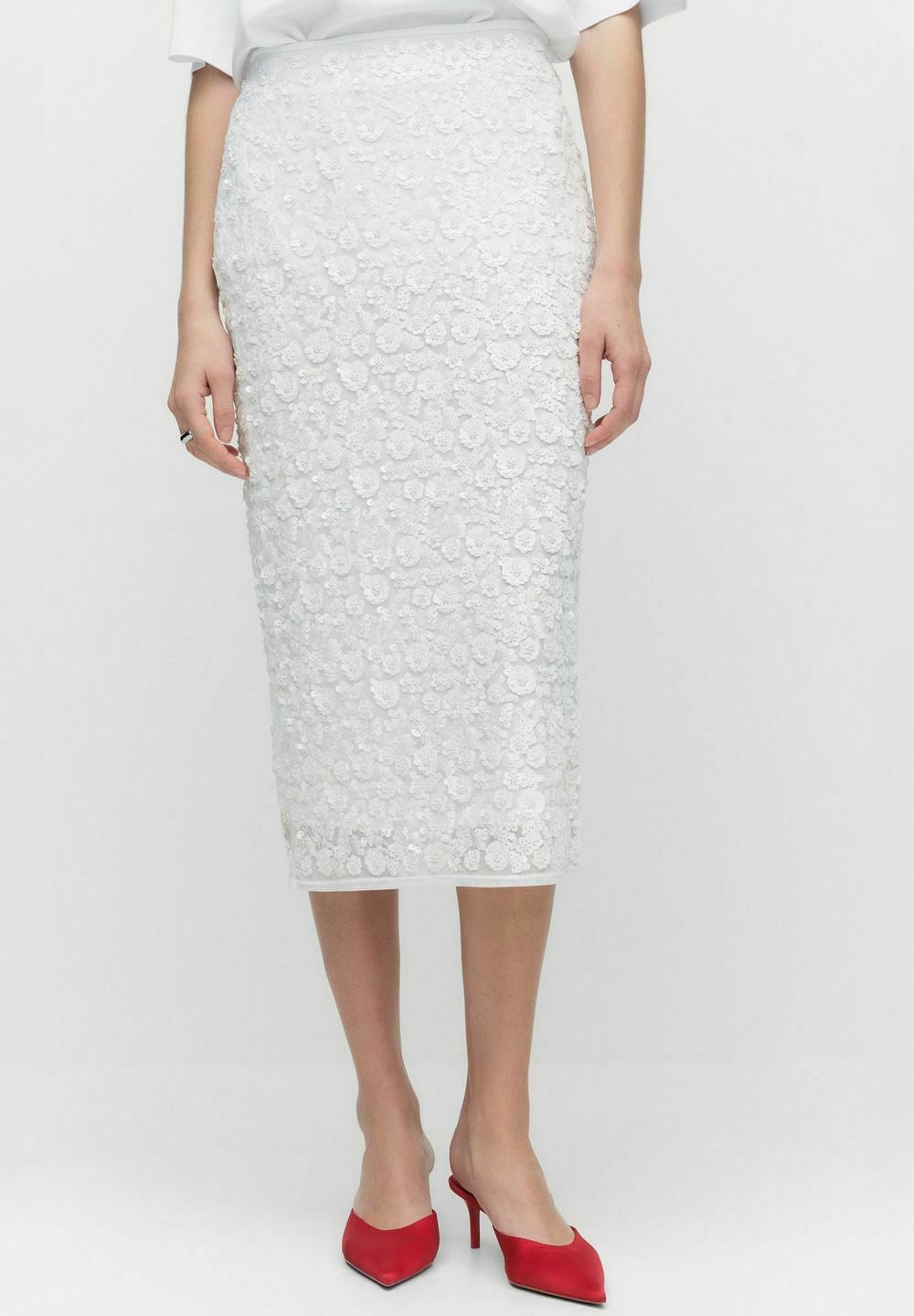 

Юбка-карандаш AURELIA SEQUIN SKIRT STOCKH LM Studio, белый