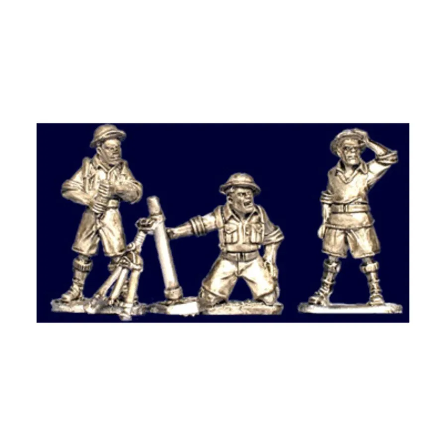 

3-дюймовый миномет 8-й британской армии, WWII Miniatures - British Forces (28mm) (Artizan Designs)