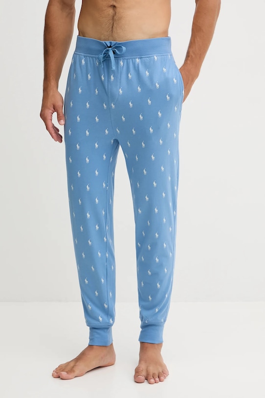 

Хлопковые пижамные штаны Polo Ralph Lauren, синий