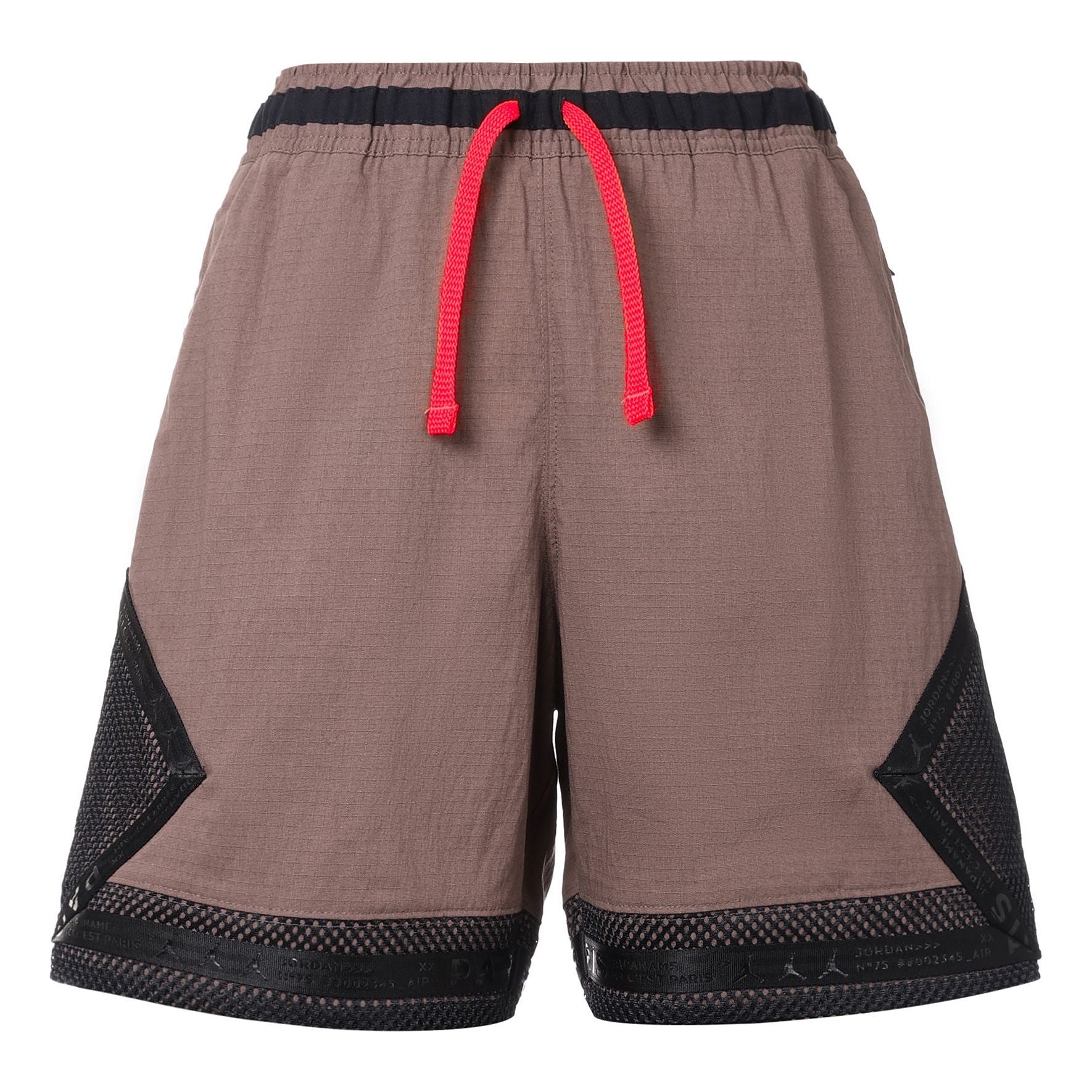 

Шорты Men's Air Jordan x Paris Saint-Germain Series Splicing Mesh Drawstring Sports Shorts Brown DN6149-291, коричневый