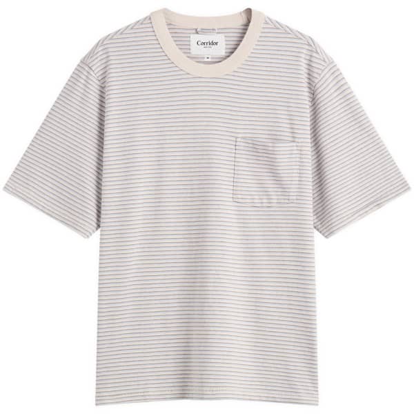 

Футболка в полоску Corridor, светло-голубой