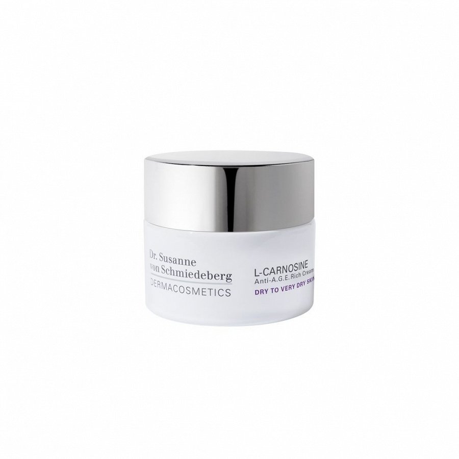 

Дневной крем для лица для очень сухой кожи l-carnosine anti-a g e rich cream dry to very dry skin Dr. Susanne Von Schmiedeberg, 50 мл