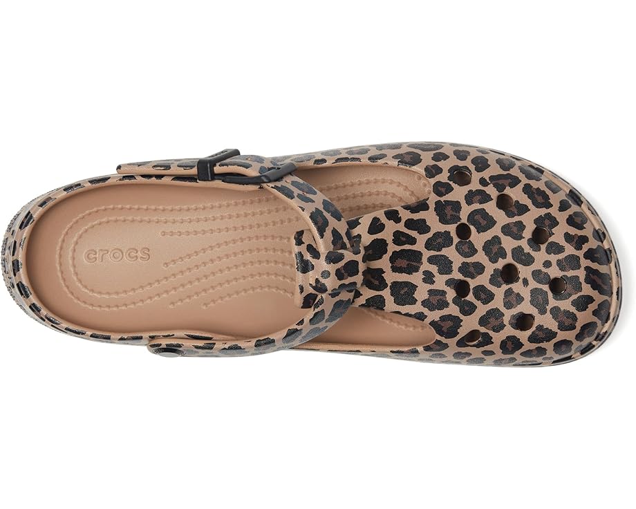 Сабо Crocs Classic Mary Jane Clogs, Mary Janes for, цвет Sepia/Leopard — фото 2