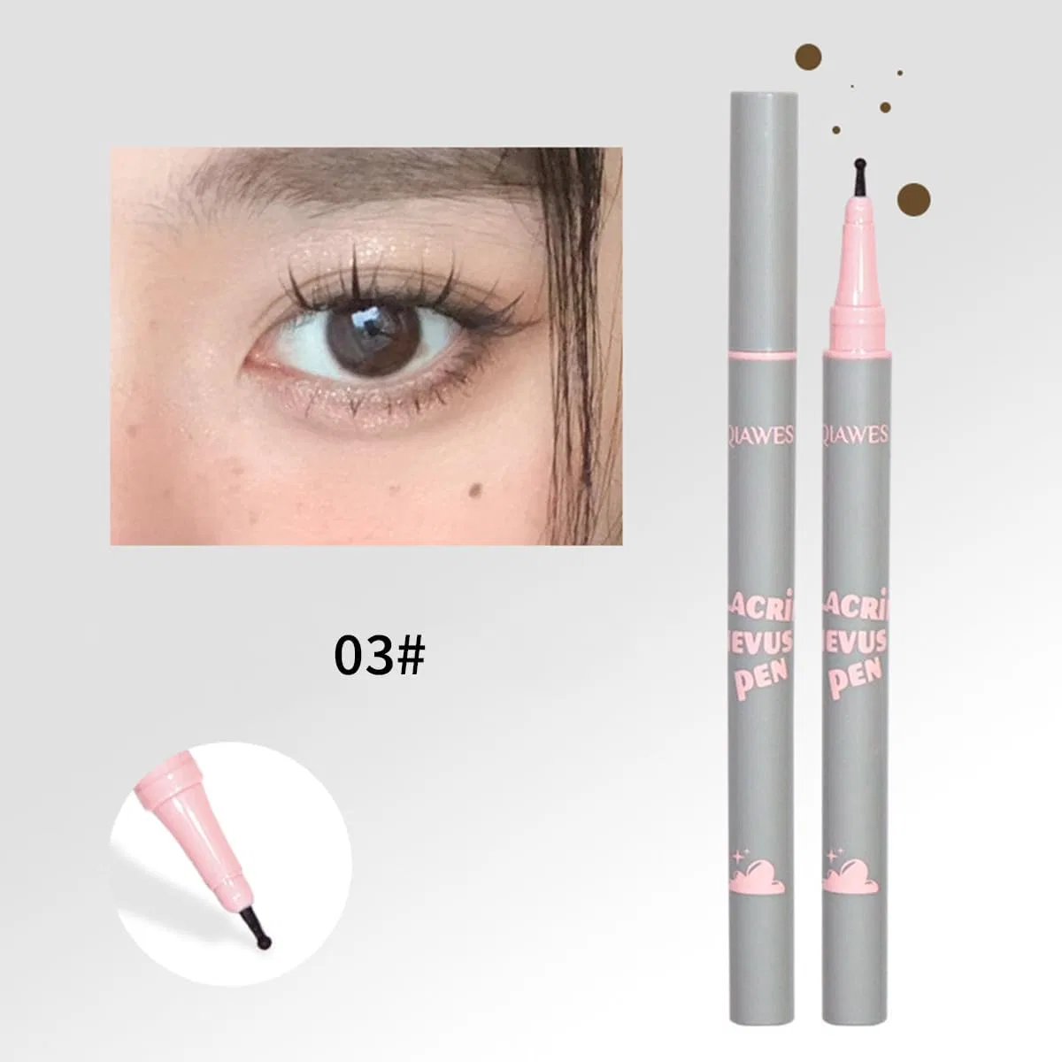 Подводка для глаз Mole Makeup Freckle Pen, коричневая, 1 шт — фото 3