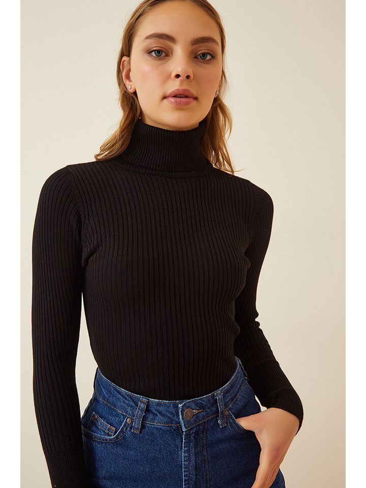 

Свитер Happiness Istanbul Rollkragen, черный