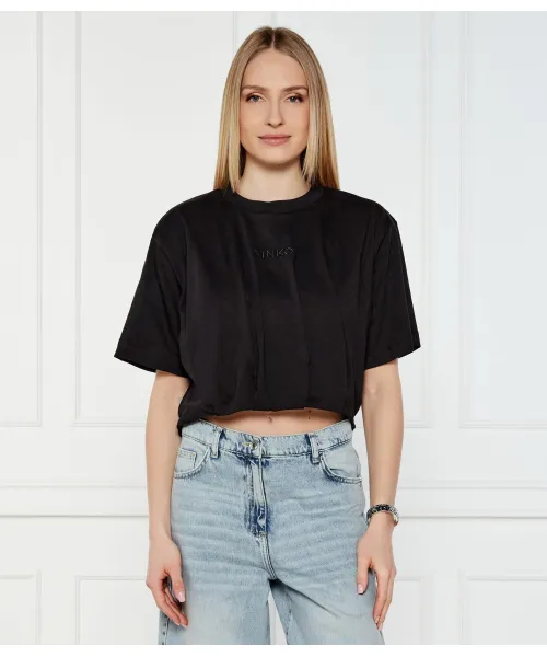 

Футболка «Нуга» Cropped fit Pinko, черный
