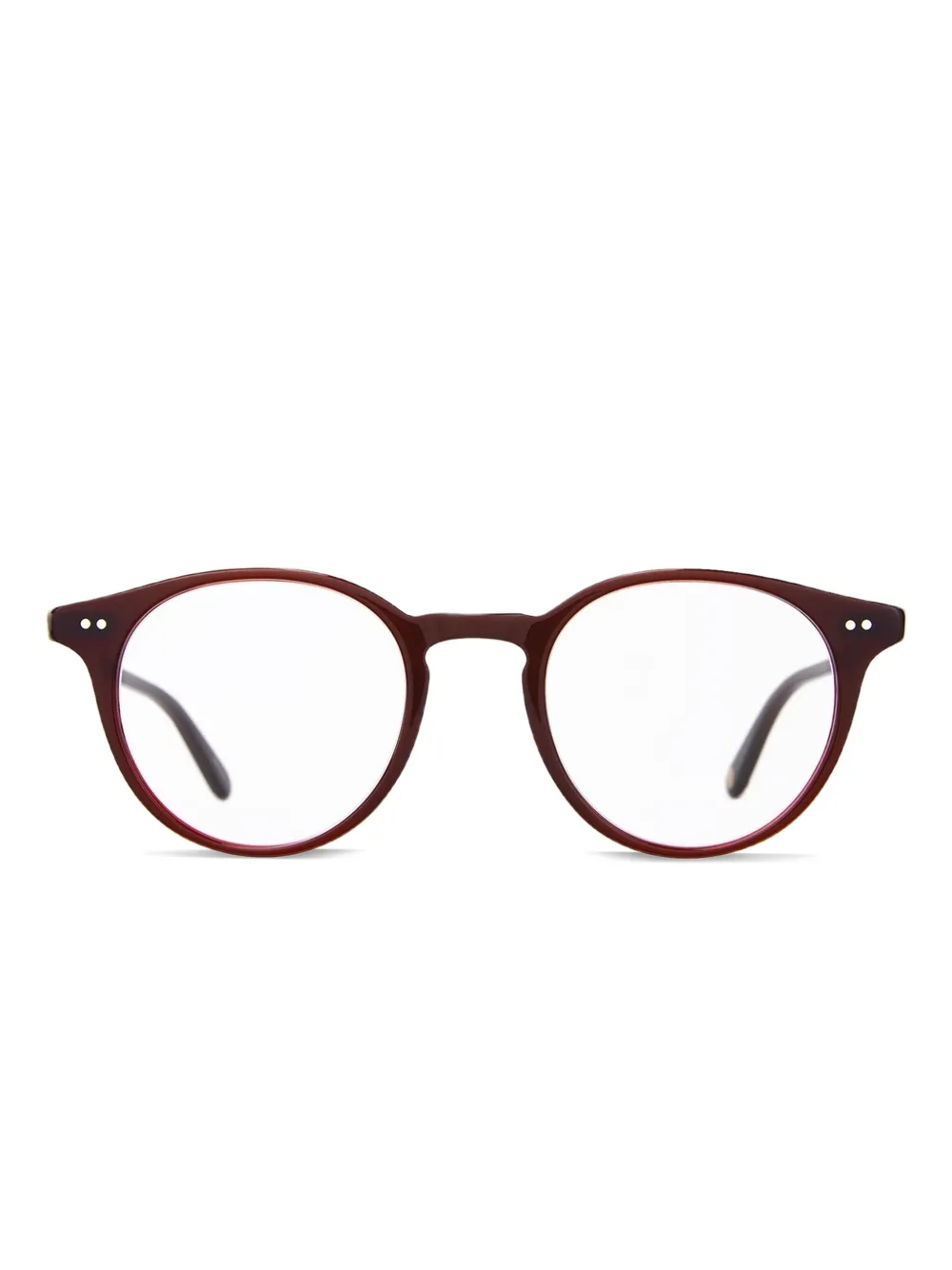 

Очки в круглой оправе Garrett Leight, коричневый