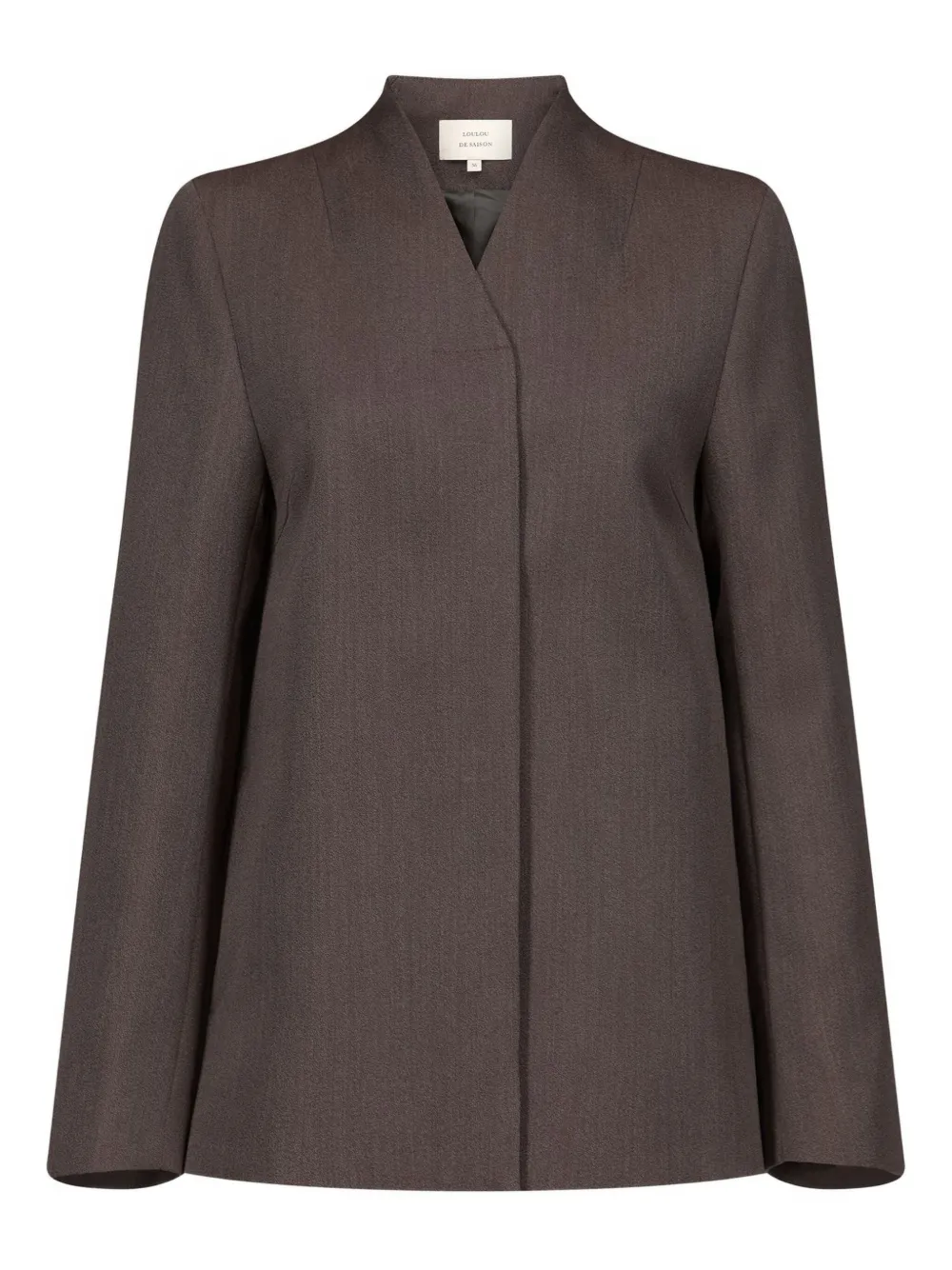 

Твиловый жакет RASCA с V-образным вырезом LouLou de Saison, коричневый
