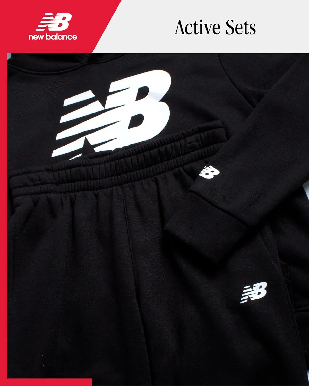 Детский спортивный костюм New Balance, 2 предмета, Deep Black — фото 2
