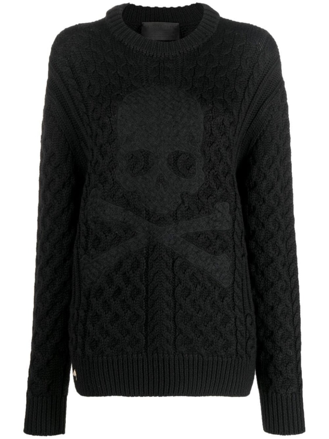 

Philipp Plein шерстяной джемпер с аппликацией, черный