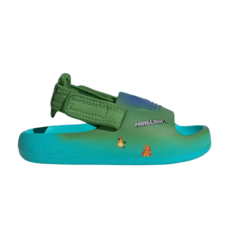 

Шлепанцы Minecraft x adiFOM Adilette Slide C 'Zombie', синий