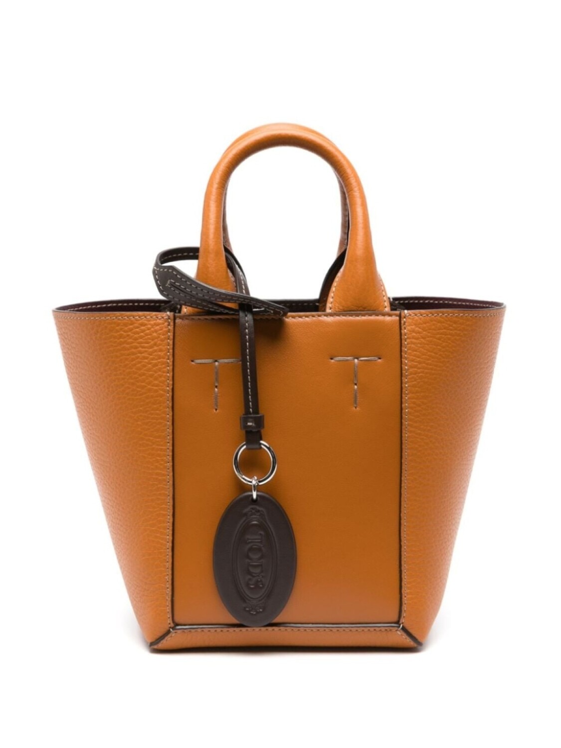 

Сумка-тоут с тисненым логотипом Tod's, оранжевый