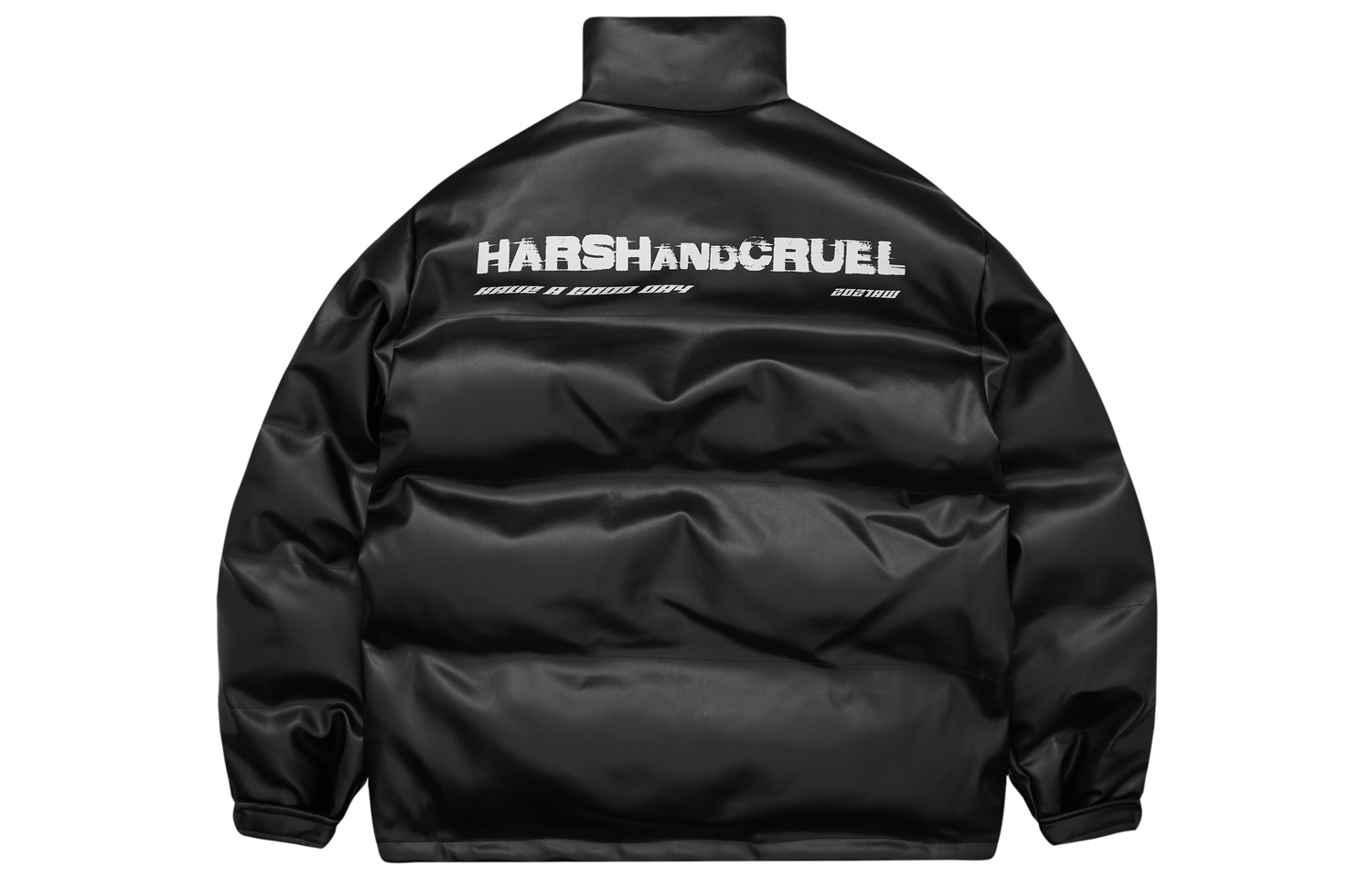 

HARSH AND CRUEL Пуховик Unisex, Black