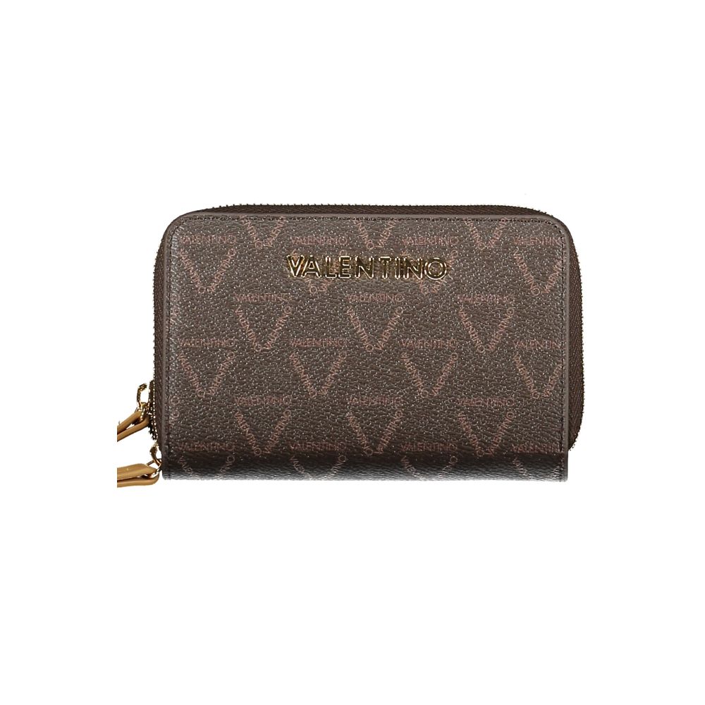 

Коричневый полиэтиленовый женский кошелек Valentino Bags