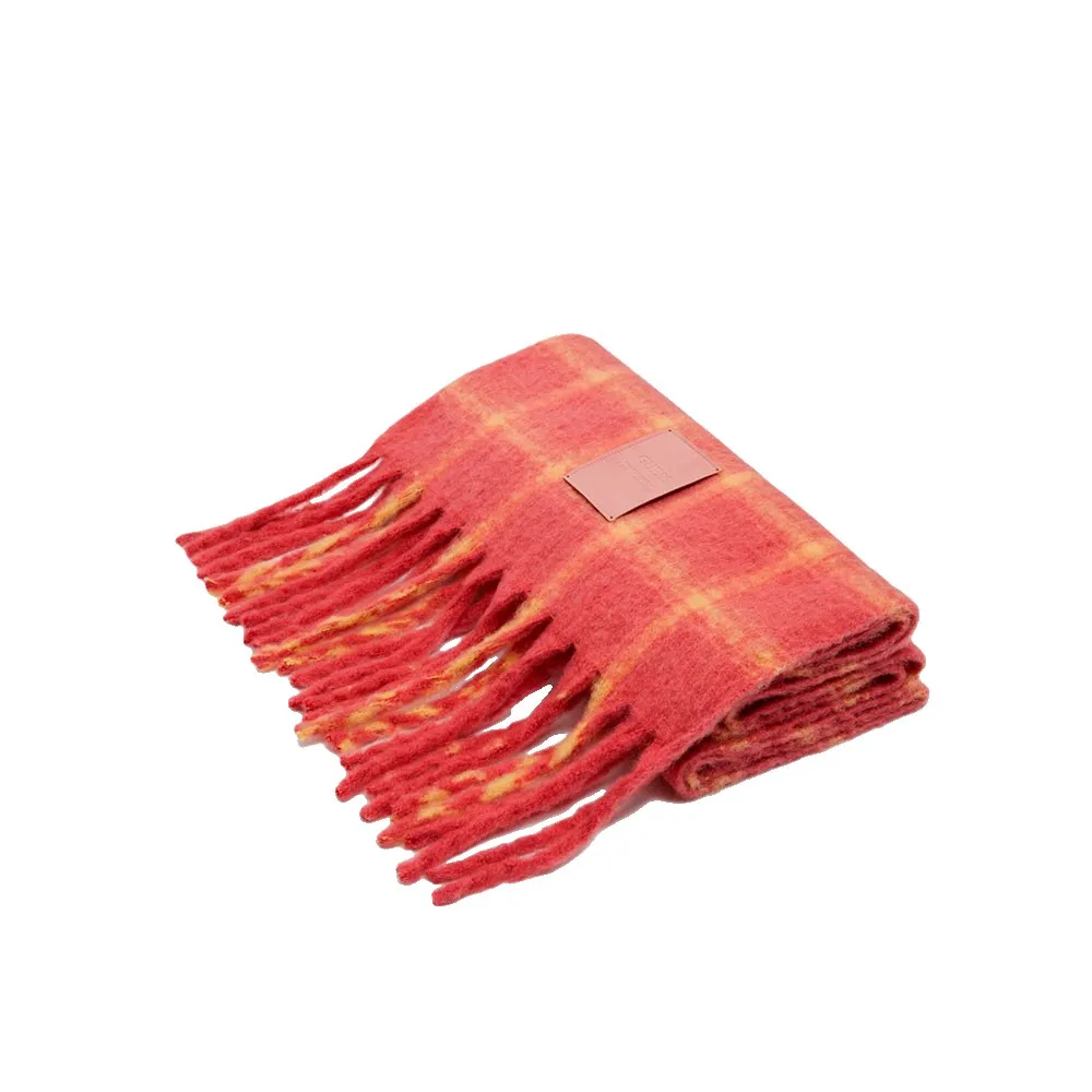 

Вязаный шарф Guess 40х180, оранжевый