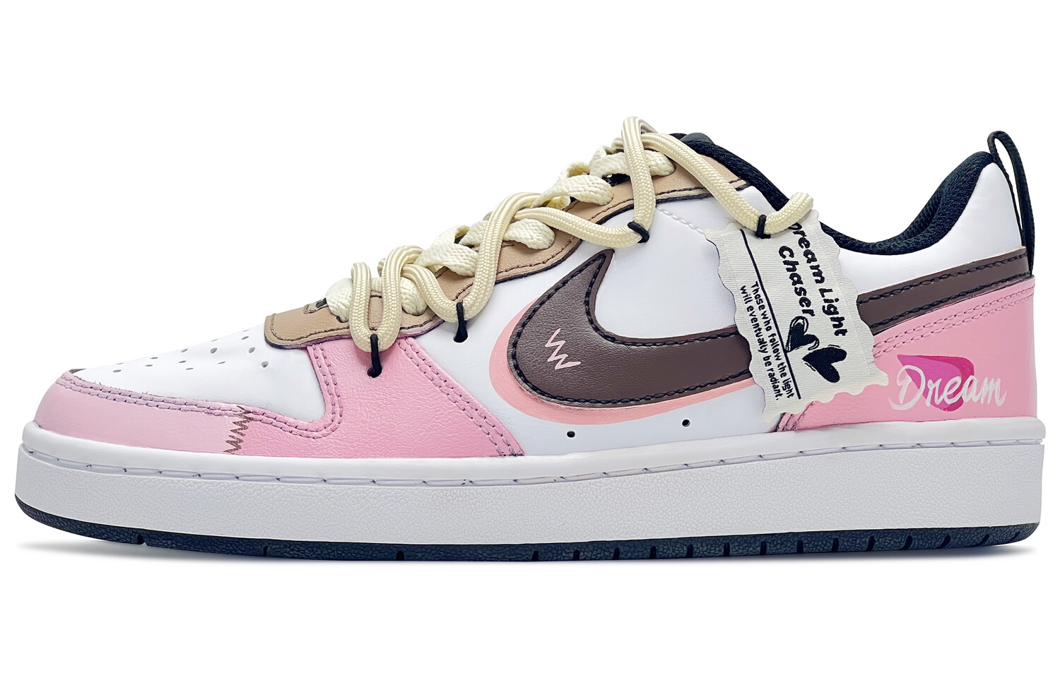 

Кроссовки Nike Court Borough Skateboard Shoes Women's Low-Top Pink, Розовый, Кроссовки Nike Court Borough Skateboard Shoes Women's Low-Top Pink