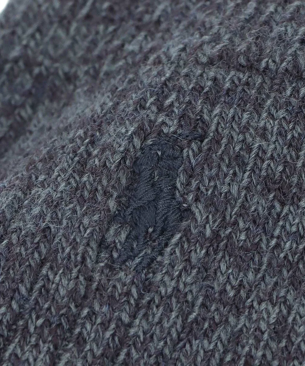 Мужские короткие носки из шерстяной смеси в рубчик Polo Ralph Lauren, 68. Navy — фото 2