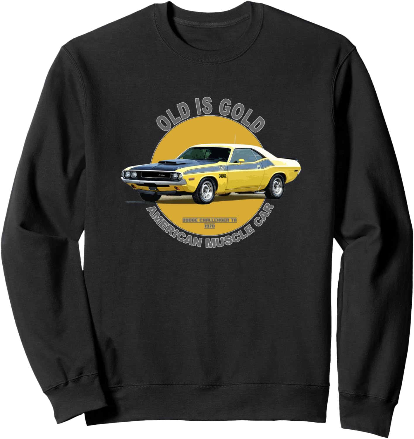 

Толстовка Challenger TA в стиле американского маслкара 60-х и 70-х годов. Старое - золото Classic American Muscle Car Vintage Retro