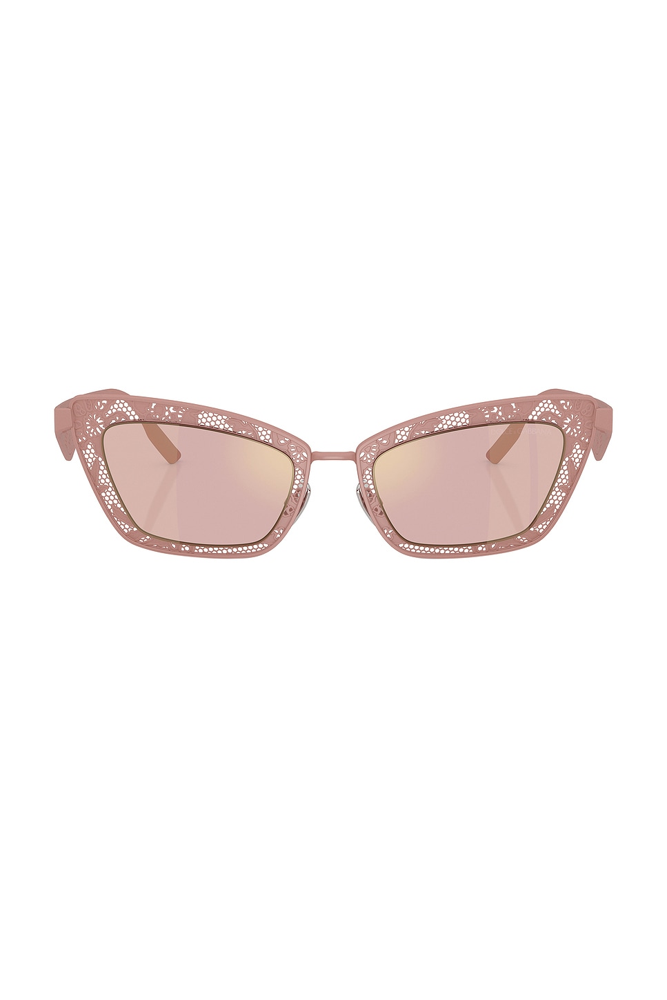 

Солнцезащитные очки в стиле "кошачий глаз" Dolce & Gabbana, matte powder pink