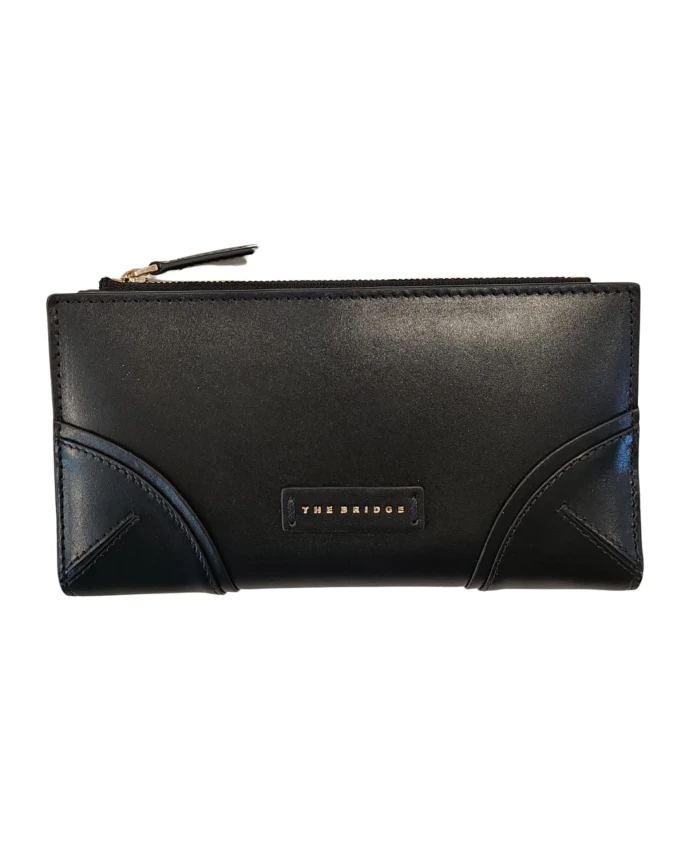 

Кожаный кошелек Matilde с отделением для монет The Bridge, черный