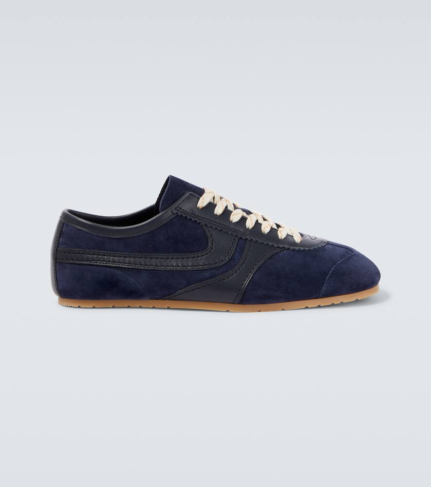 

Кроссовки из замши с кожаными вставками Dries Van Noten, Navy