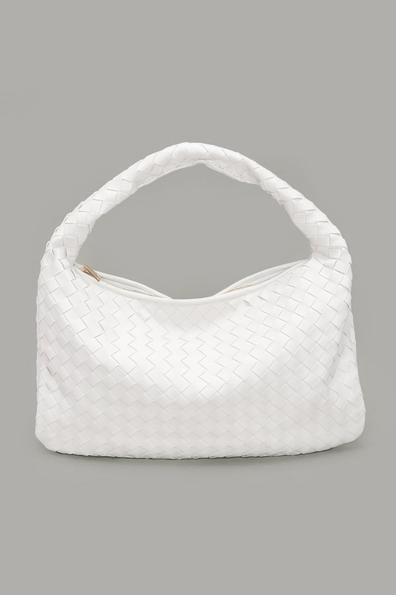 

Элегантная плетеная сумка-тоут FASHNZFAB, белый