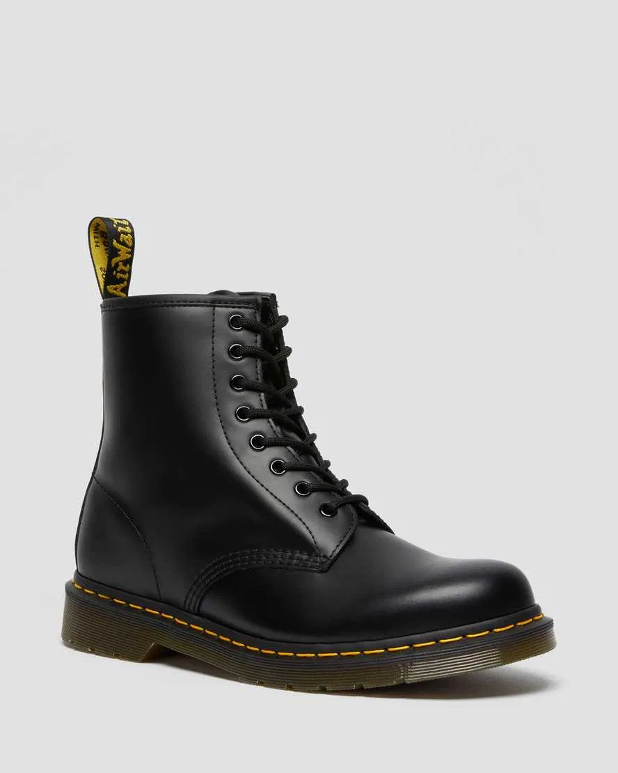 Ботинки на шнуровке из гладкой кожи 1460 Dr Martens, черный